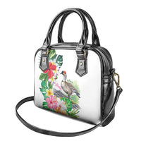 Aloha Hawaii Nene Goose Shoulder Handbag Tropical Flowers Watercolor Stylized - Polynesian Pride