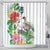 Aloha Hawaii Nene Goose Shower Curtain Tropical Flowers Watercolor Stylized - Polynesian Pride