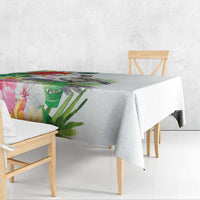 Aloha Hawaii Nene Goose Tablecloth Tropical Flowers Watercolor Stylized - Polynesian Pride