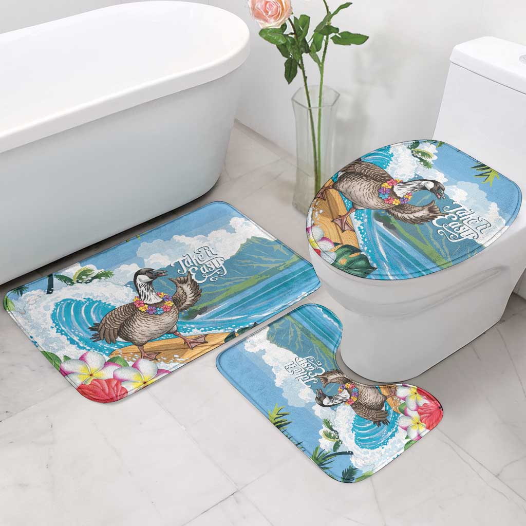Aloha Hawaii Shaka Nene Goose Bathroom Set Surfing Take It Easy - Polynesian Pride