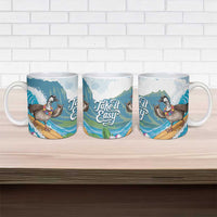 Aloha Hawaii Shaka Nene Goose Ceramic Mug Surfing Take It Easy - Polynesian Pride