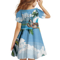 Aloha Hawaii Shaka Nene Goose Family Matching Off Shoulder Maxi Dress and Hawaiian Shirt Surfing Take It Easy LT14 - Polynesian Pride