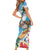 Aloha Hawaii Shaka Nene Goose Family Matching Short Sleeve Bodycon Dress and Hawaiian Shirt Surfing Take It Easy - Polynesian Pride