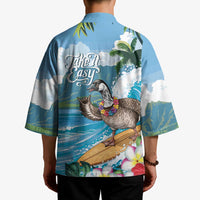 Aloha Hawaii Shaka Nene Goose Kimono Surfing Take It Easy - Polynesian Pride