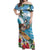 Aloha Hawaii Shaka Nene Goose Off Shoulder Maxi Dress Surfing Take It Easy - Polynesian Pride
