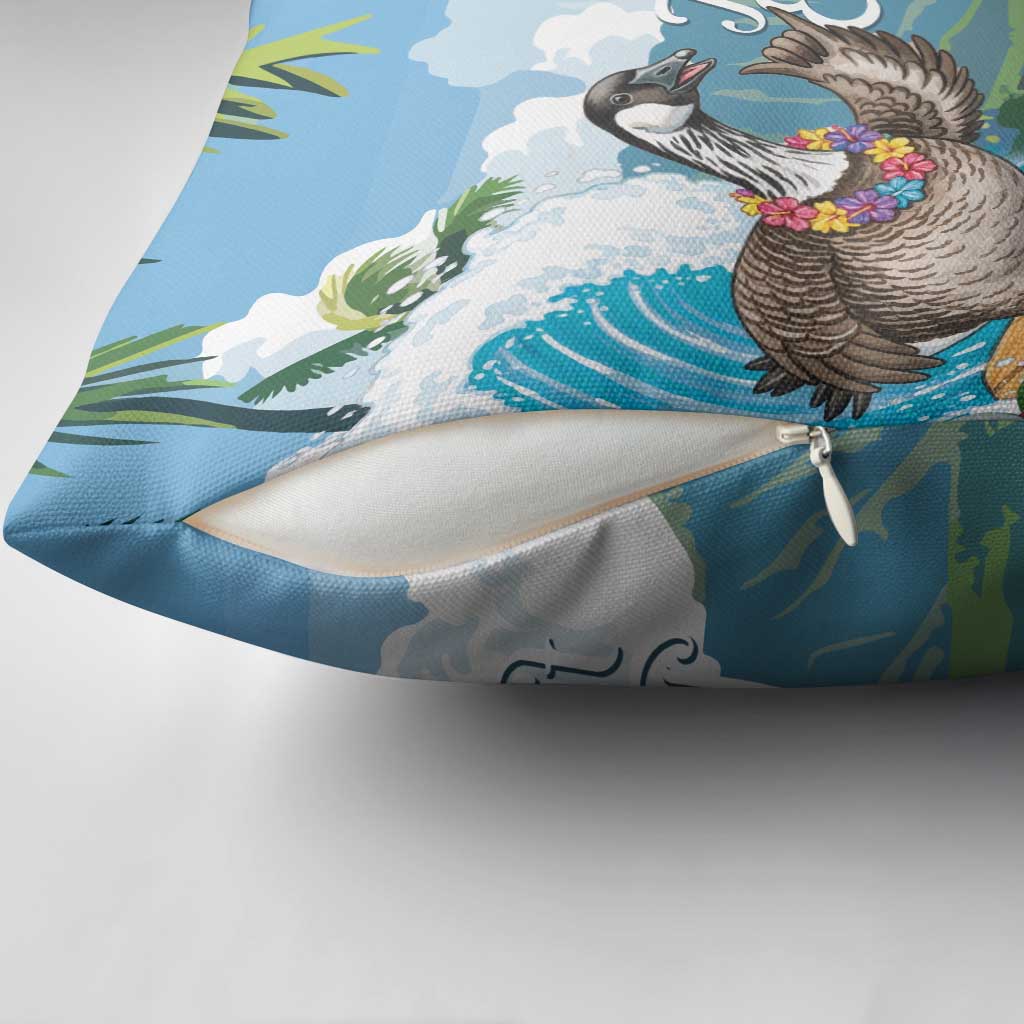 Aloha Hawaii Shaka Nene Goose Pillow Cover Surfing Take It Easy - Polynesian Pride