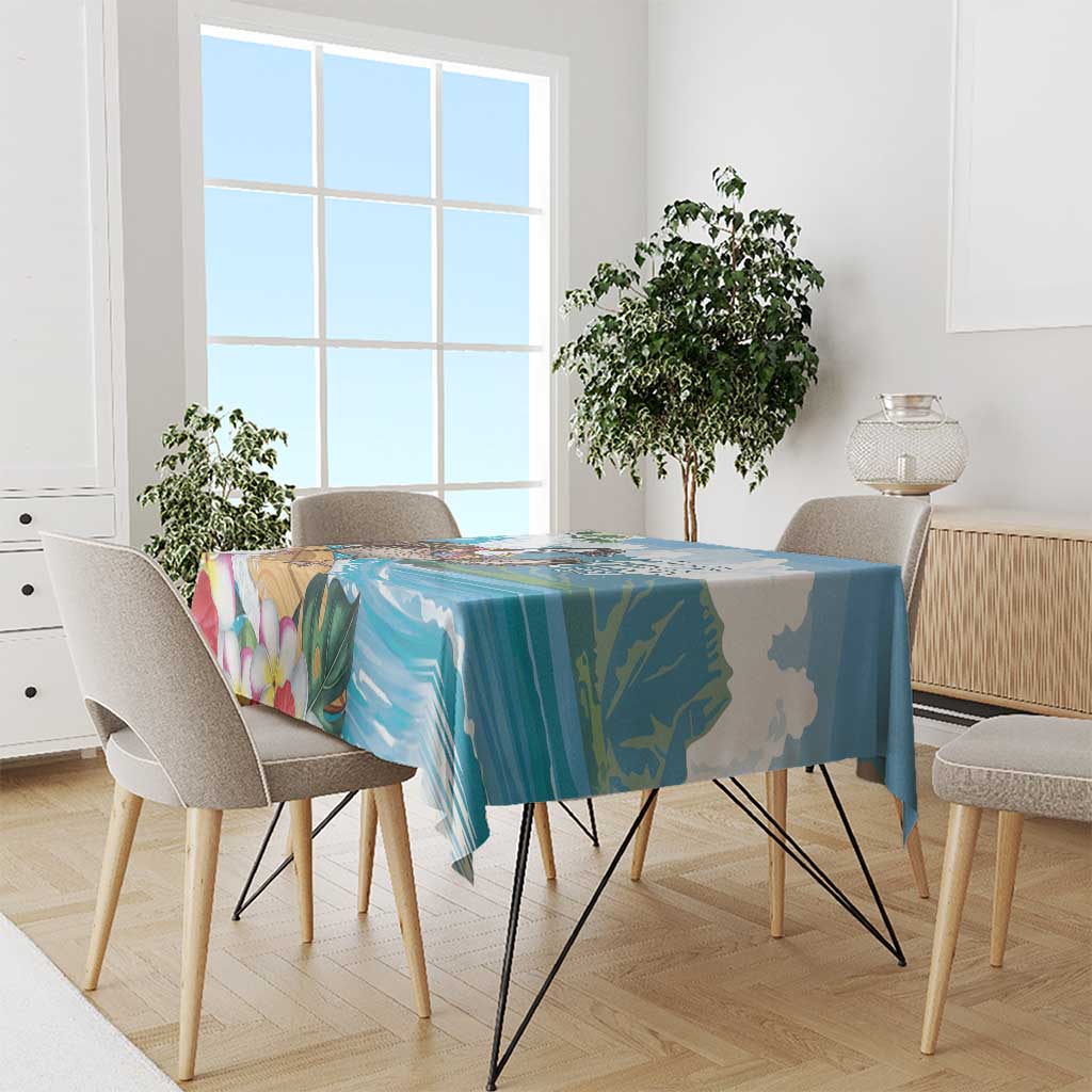 Aloha Hawaii Shaka Nene Goose Tablecloth Surfing Take It Easy - Polynesian Pride