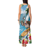 Aloha Hawaii Shaka Nene Goose Tank Maxi Dress Surfing Take It Easy - Polynesian Pride