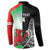 New Zealand and Wales Rugby Custom Button Sweatshirt Aotearoa All Black Combine Welsh Dragon - Polynesian Pride