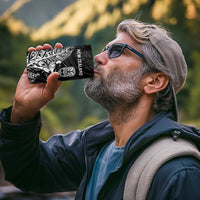 New Zealand and Wales Rugby Custom 4 in 1 Can Cooler Tumbler Aotearoa All Black Combine Welsh Dragon - Polynesian Pride