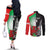 New Zealand and Wales Rugby Custom Couples Matching Off The Shoulder Long Sleeve Dress and Long Sleeve Button Shirt Aotearoa All Black Combine Welsh Dragon - Polynesian Pride