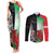 New Zealand and Wales Rugby Custom Couples Matching Tank Maxi Dress and Long Sleeve Button Shirt Aotearoa All Black Combine Welsh Dragon - Polynesian Pride