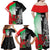 New Zealand and Wales Rugby Custom Family Matching Off Shoulder Maxi Dress and Hawaiian Shirt Aotearoa All Black Combine Welsh Dragon - Polynesian Pride