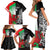 New Zealand and Wales Rugby Custom Family Matching Short Sleeve Bodycon Dress and Hawaiian Shirt Aotearoa All Black Combine Welsh Dragon - Polynesian Pride