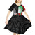 New Zealand and Wales Rugby Custom Kid Short Sleeve Dress Aotearoa All Black Combine Welsh Dragon - Polynesian Pride