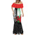 New Zealand and Wales Rugby Custom Mermaid Dress Aotearoa All Black Combine Welsh Dragon - Polynesian Pride