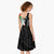 New Zealand and Wales Rugby Custom Midi Dress Aotearoa All Black Combine Welsh Dragon - Polynesian Pride