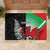 New Zealand and Wales Rugby Custom Rubber Doormat Aotearoa All Black Combine Welsh Dragon - Polynesian Pride