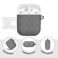 Black White Filipino Binakol Motifs AirPods Case Mabuhay Philippines Festival Kusikus Pattern LT14 - Polynesian Pride