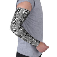 Black White Filipino Binakol Motifs Arm Sleeves Mabuhay Philippines Festival Kusikus Pattern LT14 - Polynesian Pride