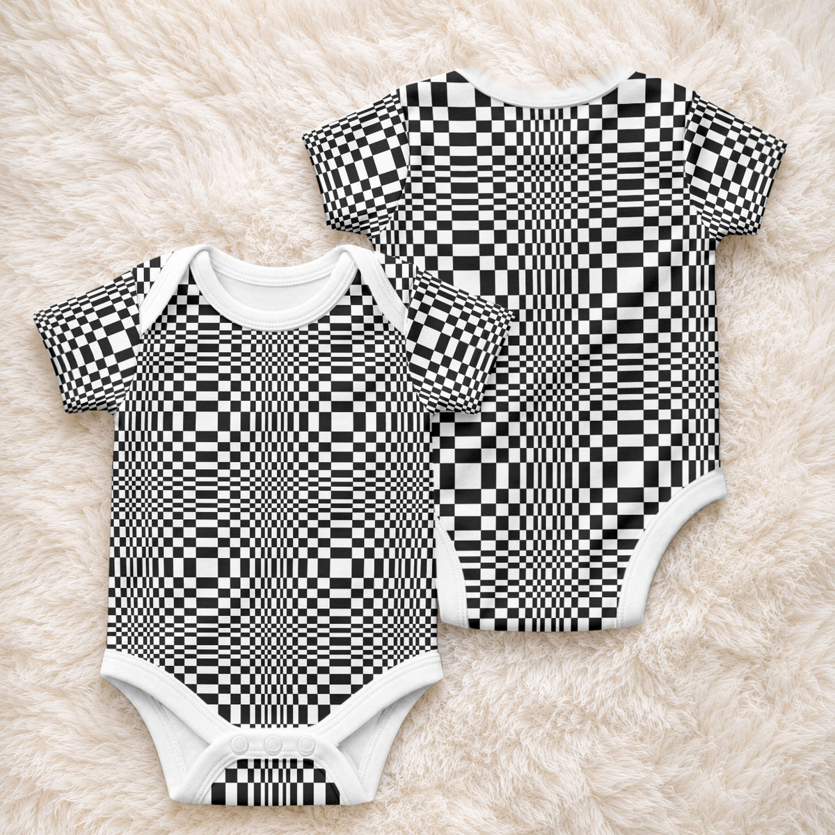 Black White Filipino Binakol Motifs Baby Onesie Mabuhay Philippines Festival Kusikus Pattern