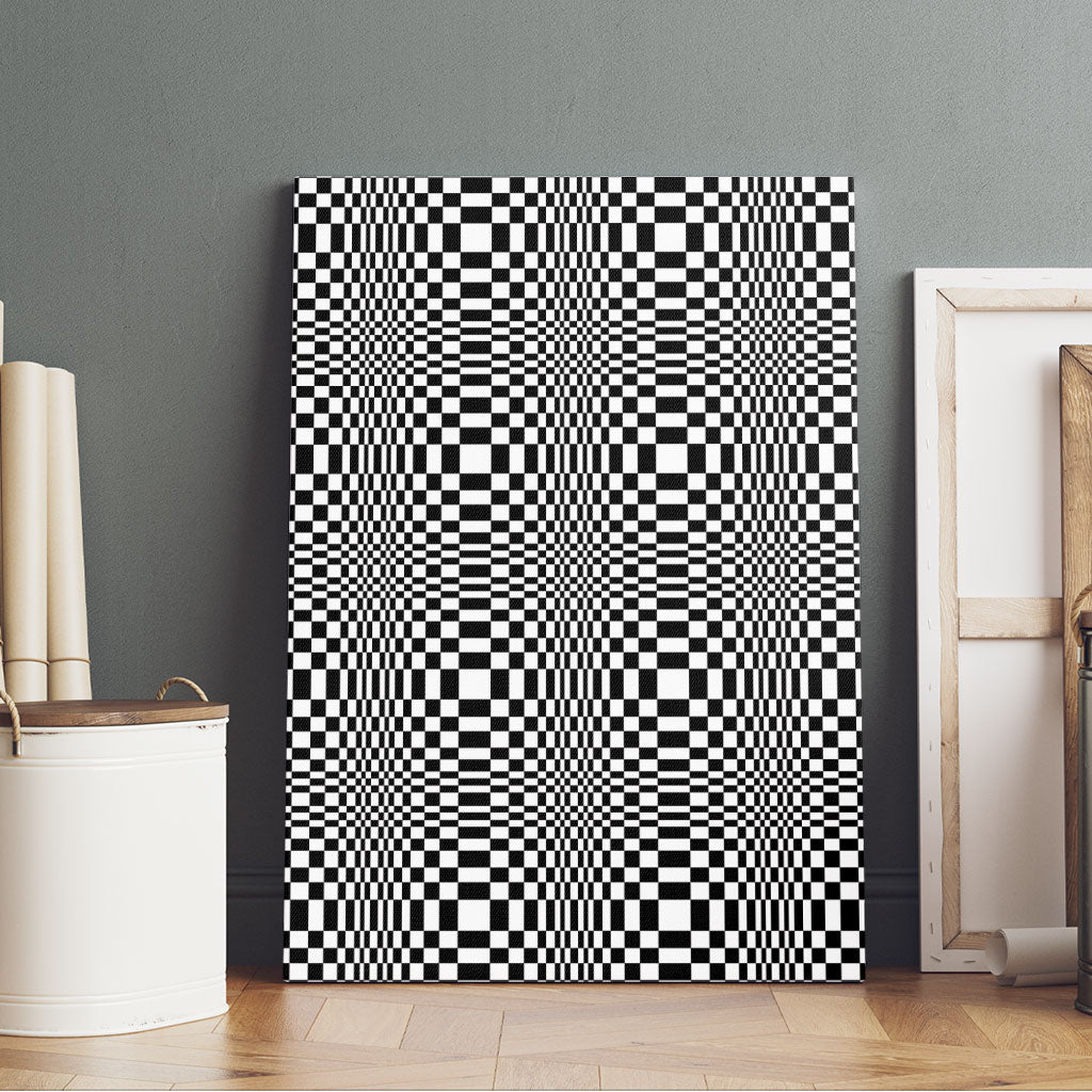 Black White Filipino Binakol Motifs Canvas Wall Art Mabuhay Philippines Festival Kusikus Pattern LT14 - Polynesian Pride
