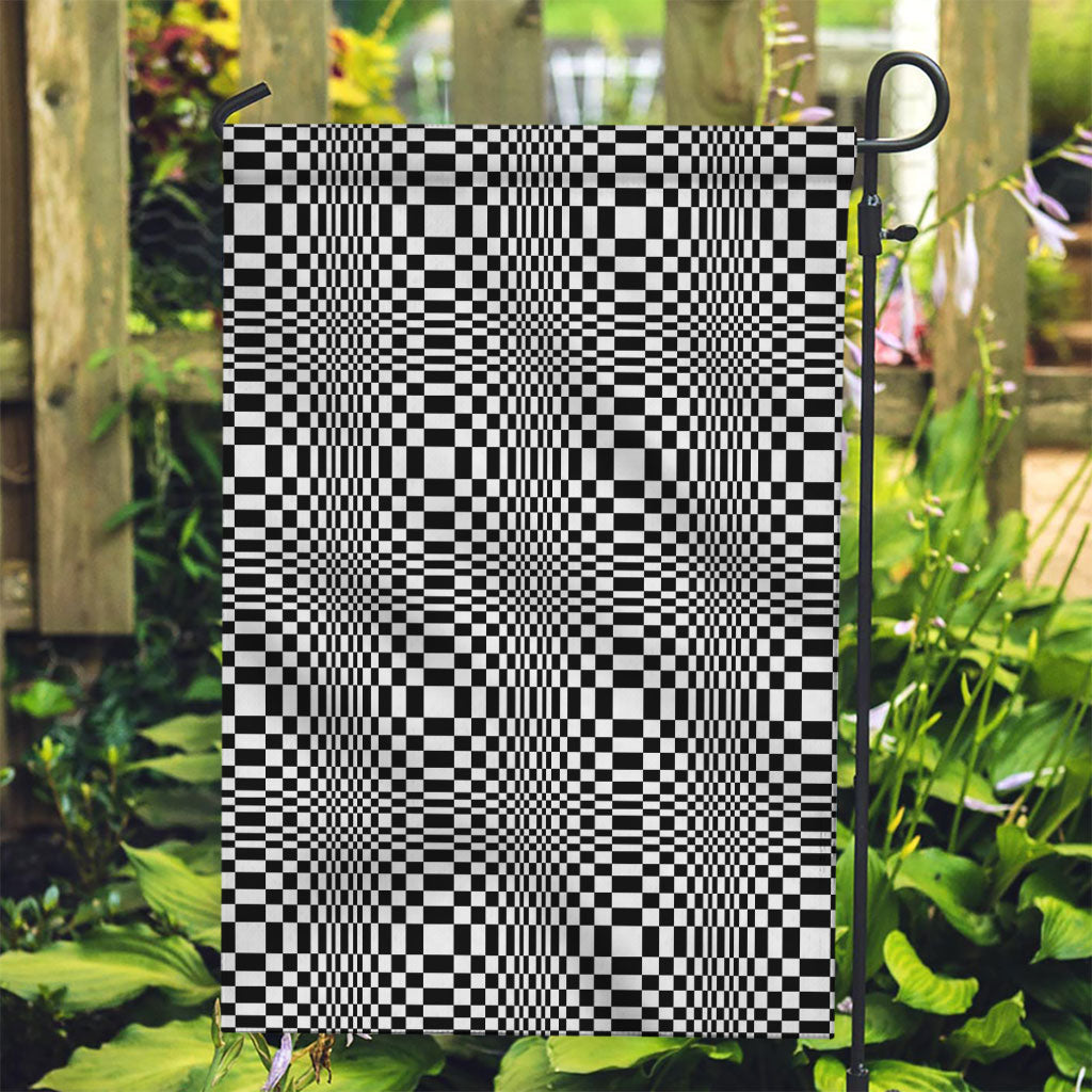 Black White Filipino Binakol Motifs Garden Flag Mabuhay Philippines Festival Kusikus Pattern LT14 Garden Flag Black - Polynesian Pride