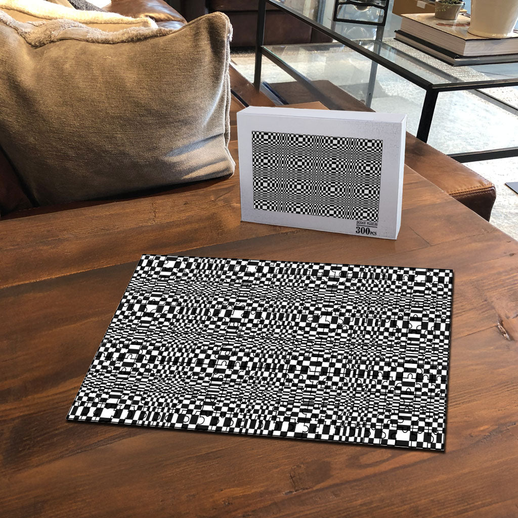 Black White Filipino Binakol Motifs Puzzle Mabuhay Philippines Festival Kusikus Pattern LT14 - Polynesian Pride