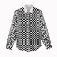 Black White Filipino Binakol Motifs Women Casual Shirt Mabuhay Philippines Festival Kusikus Pattern LT14 - Polynesian Pride