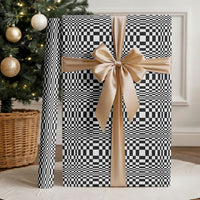 Black White Filipino Binakol Motifs Wrapping Paper Mabuhay Philippines Festival Kusikus Pattern LT14 - Polynesian Pride
