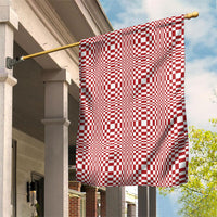 Red White Filipino Binakol Motifs Garden Flag Mabuhay Philippines Festival Kusikus Pattern LT14 House Flag Red - Polynesian Pride