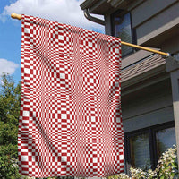 Red White Filipino Binakol Motifs Garden Flag Mabuhay Philippines Festival Kusikus Pattern LT14 - Polynesian Pride