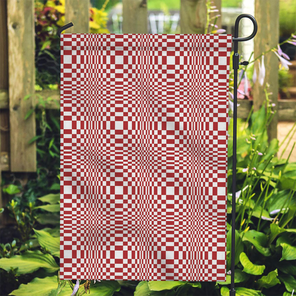 Red White Filipino Binakol Motifs Garden Flag Mabuhay Philippines Festival Kusikus Pattern LT14 Garden Flag Red - Polynesian Pride