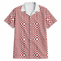 Red White Filipino Binakol Motifs Hawaiian Shirt Mabuhay Philippines Festival Kusikus Pattern LT14 Red - Polynesian Pride