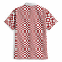 Red White Filipino Binakol Motifs Hawaiian Shirt Mabuhay Philippines Festival Kusikus Pattern LT14 - Polynesian Pride