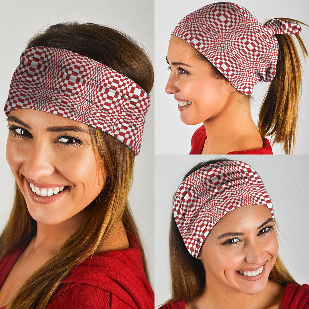 Red White Filipino Binakol Motifs Neck Gaiter Mabuhay Philippines Festival Kusikus Pattern LT14 - Polynesian Pride