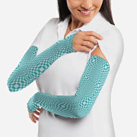 Cyan Filipino Binakol Motifs Arm Sleeves Mabuhay Philippines Festival Kusikus Pattern LT14 - Polynesian Pride