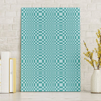 Cyan Filipino Binakol Motifs Canvas Wall Art Mabuhay Philippines Festival Kusikus Pattern LT14 Without Frame Cyan - Polynesian Pride
