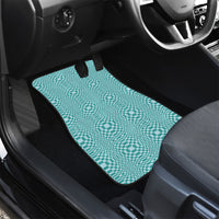 Cyan Filipino Binakol Motifs Car Mats Mabuhay Philippines Festival Kusikus Pattern LT14 - Polynesian Pride