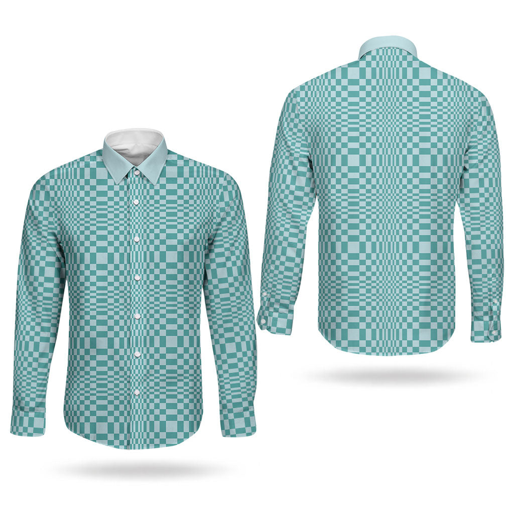 Cyan Filipino Binakol Motifs Couples Matching Puletasi and Long Sleeve Button Shirt Mabuhay Philippines Festival Kusikus Pattern LT14 - Polynesian Pride