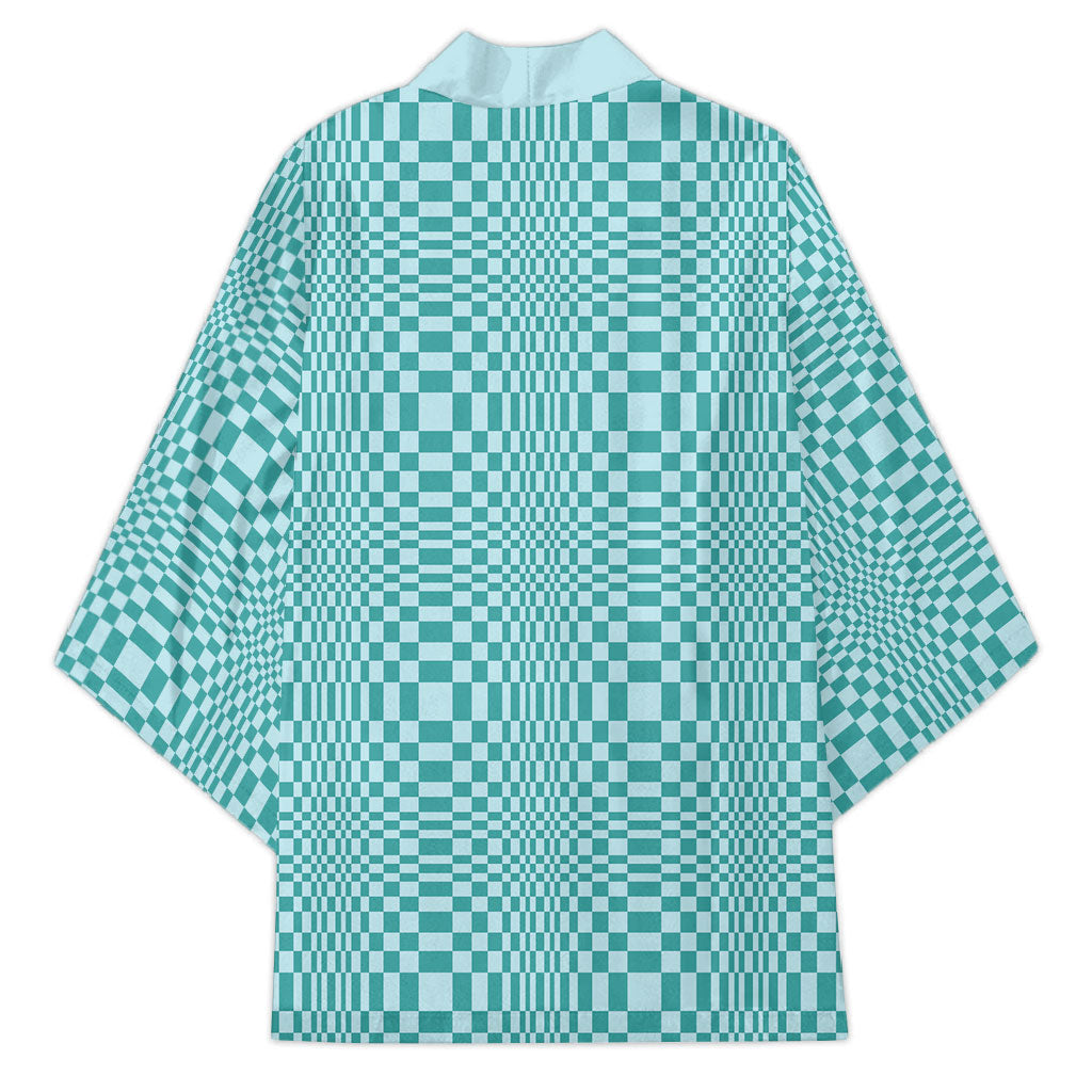 Cyan Filipino Binakol Motifs Kimono Mabuhay Philippines Festival Kusikus Pattern LT14 - Polynesian Pride