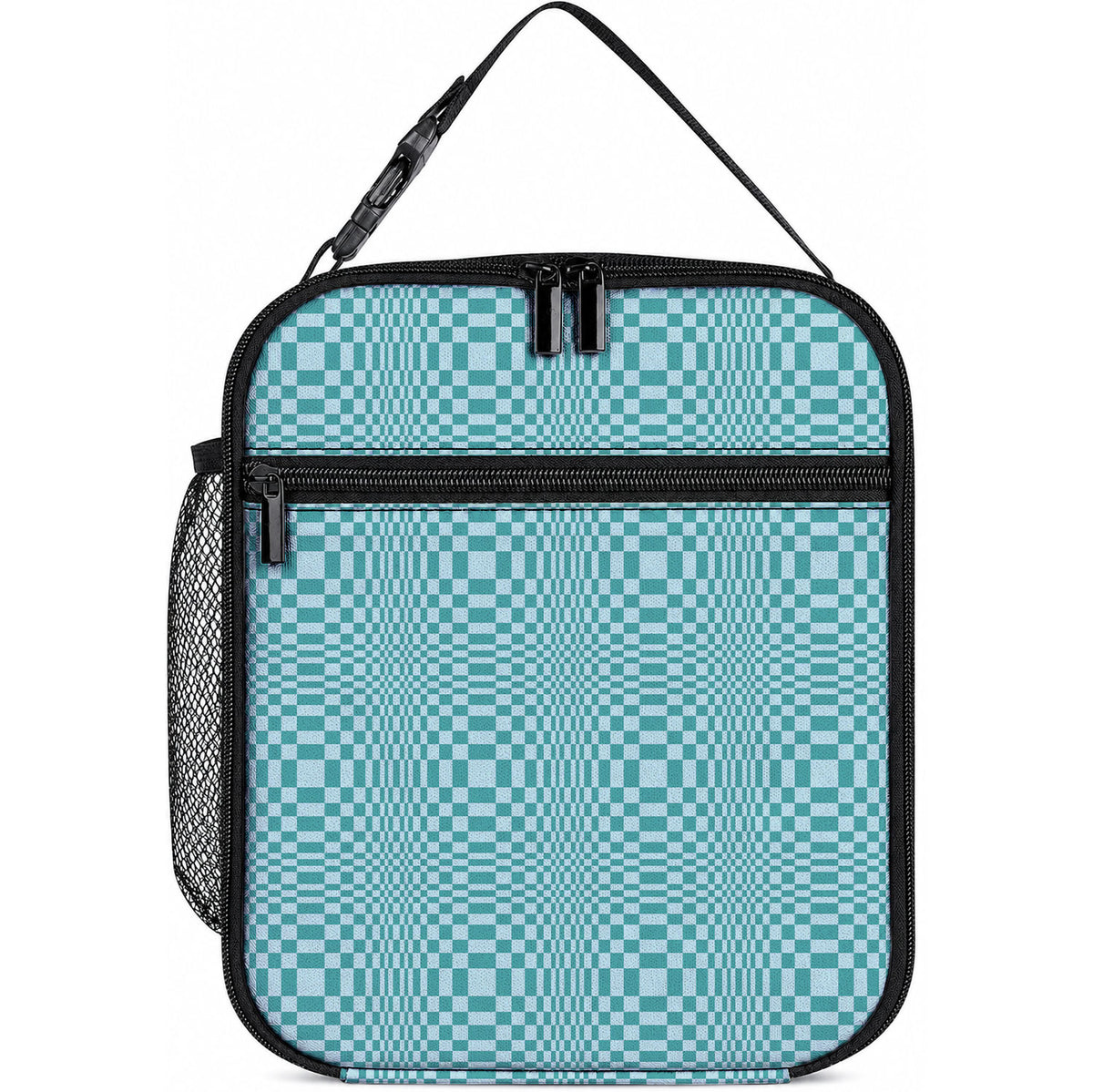 Cyan Filipino Binakol Motifs Lunch Bag Mabuhay Philippines Festival Kusikus Pattern