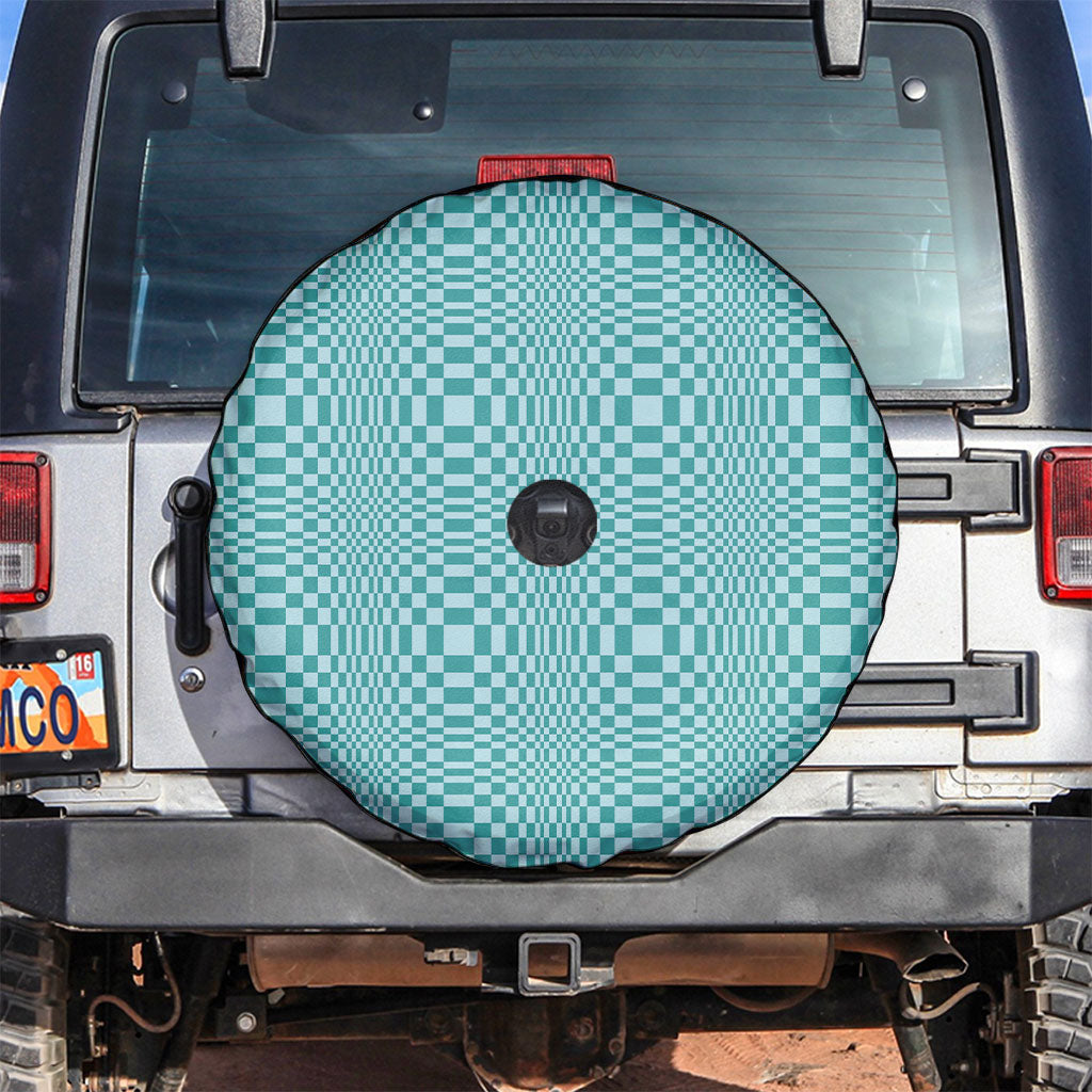Cyan Filipino Binakol Motifs Spare Tire Cover Mabuhay Philippines Festival Kusikus Pattern LT14 Cyan - Polynesian Pride