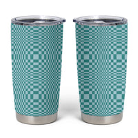 Cyan Filipino Binakol Motifs Tumbler Cup Mabuhay Philippines Festival Kusikus Pattern LT14 Cyan - Polynesian Pride