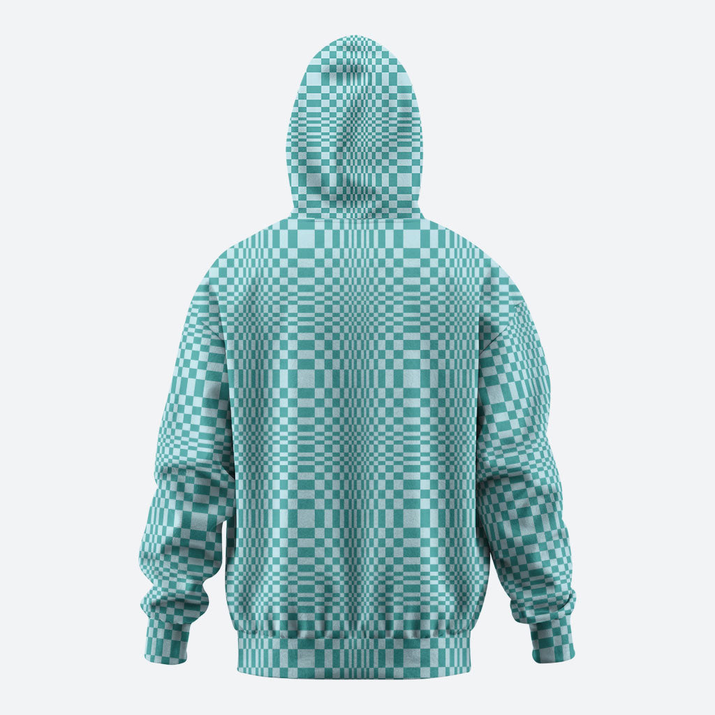 Cyan Filipino Binakol Motifs Zip Hoodie Mabuhay Philippines Festival Kusikus Pattern LT14 - Polynesian Pride
