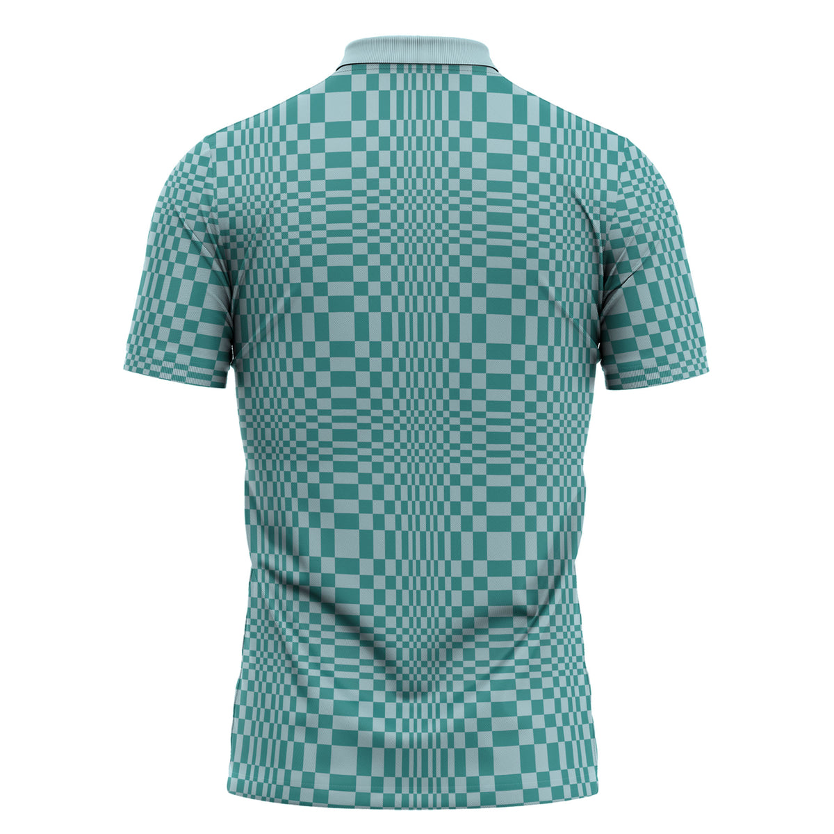 Cyan Filipino Binakol Motifs Zipper Polo Shirt Mabuhay Philippines Festival Kusikus Pattern LT14 - Polynesian Pride