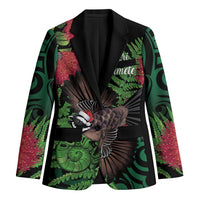 Meri Kirihimete New Zealand Blazer Piwakawaka Koru Fern Mix Pohutukawa - Polynesian Pride