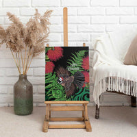 Meri Kirihimete New Zealand Canvas Wall Art Piwakawaka Koru Fern Mix Pohutukawa LT14 - Polynesian Pride