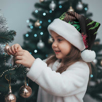 Meri Kirihimete New Zealand Christmas Santa Hat Piwakawaka Koru Fern Mix Pohutukawa - Polynesian Pride