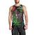 Meri Kirihimete New Zealand Men Tank Top Piwakawaka Koru Fern Mix Pohutukawa - Polynesian Pride